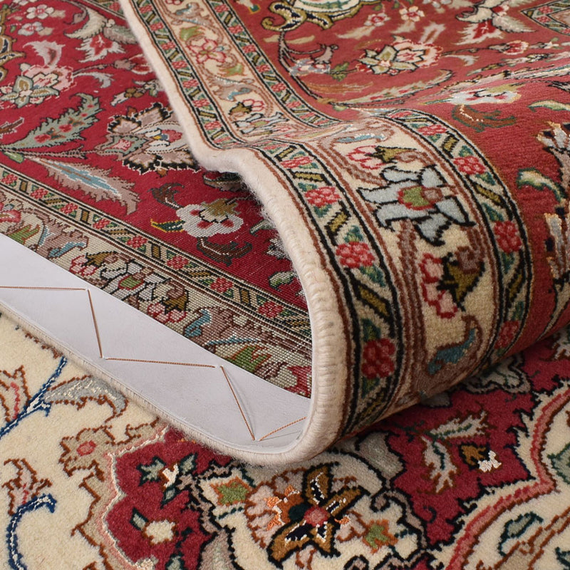 Dywan perski - Tabriz - Królewski - 302 x 248 cm - piaskowy