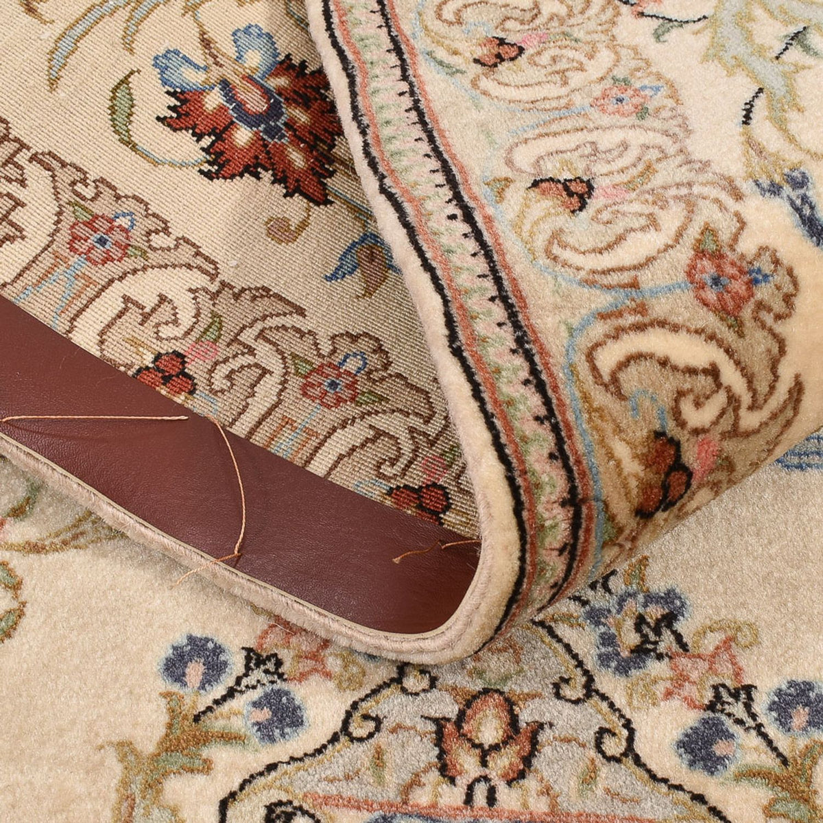 Biegacz Dywan perski - Ghom - 193 x 77 cm - beżowy