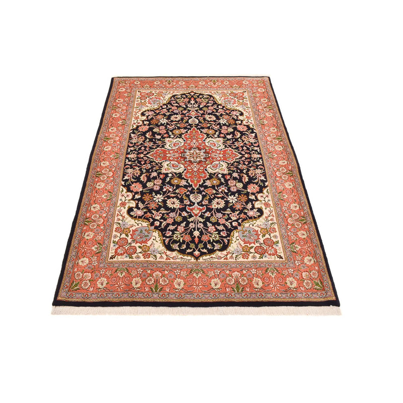 Perski dywan - Ghom - Królewski - 227 x 140 cm - ciemnoniebieski