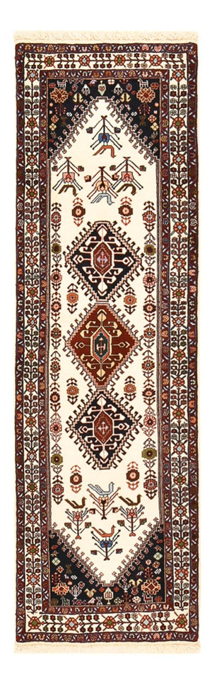 Biegacz Dywan Gabbeh - Kashkuli perski - 200 x 63 cm - wielokolorowy
