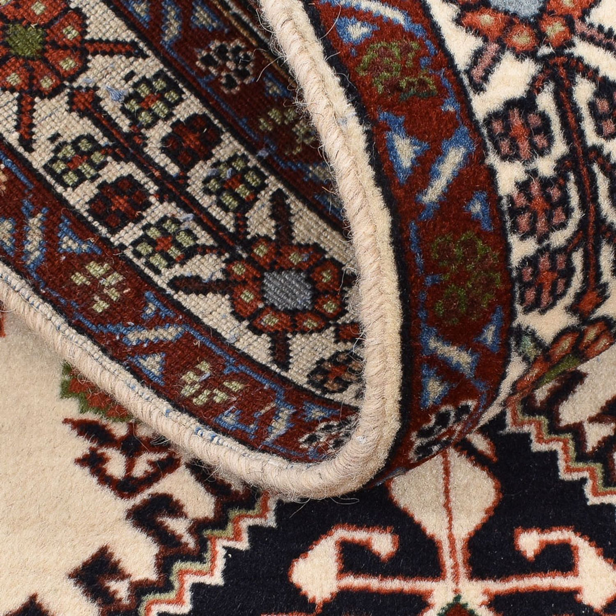 Biegacz Dywan Gabbeh - Kashkuli perski - 200 x 63 cm - wielokolorowy