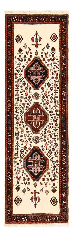 Biegacz Dywan Gabbeh - Kashkuli perski - 205 x 65 cm - wielokolorowy