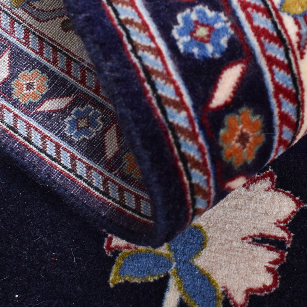 Dywan Gabbeh - Kashkuli perski - 235 x 175 cm - ciemnoniebieski