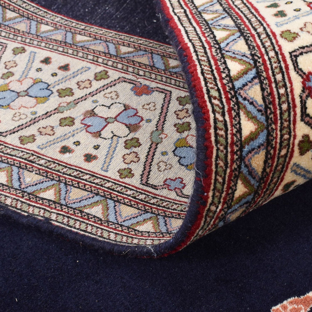 Dywan Gabbeh - Kashkuli perski - 240 x 175 cm - ciemnoniebieski