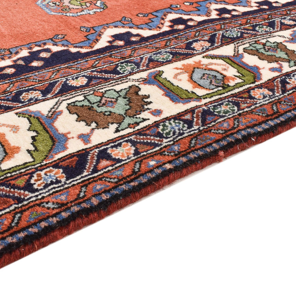 Dywan Gabbeh - Kashkuli perski - 260 x 180 cm - czerwony