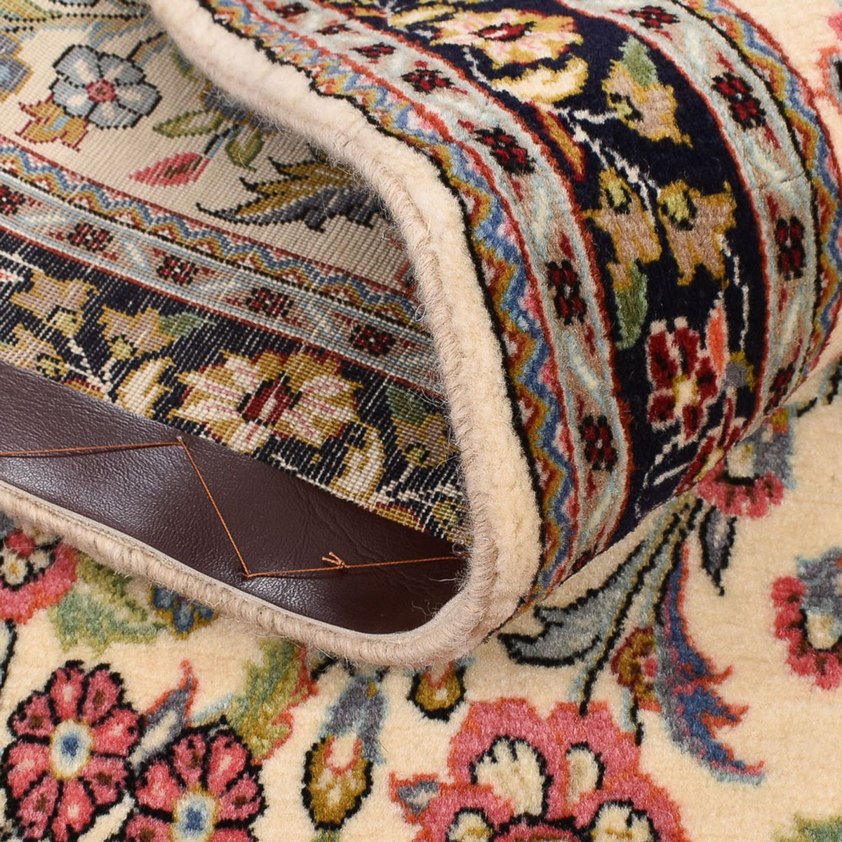 Biegacz Perski dywan - Ghom - Królewski - 195 x 68 cm - wielokolorowy