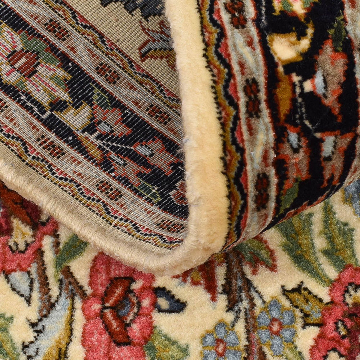 Biegacz Perski dywan - Ghom - Królewski - 204 x 57 cm - beżowy