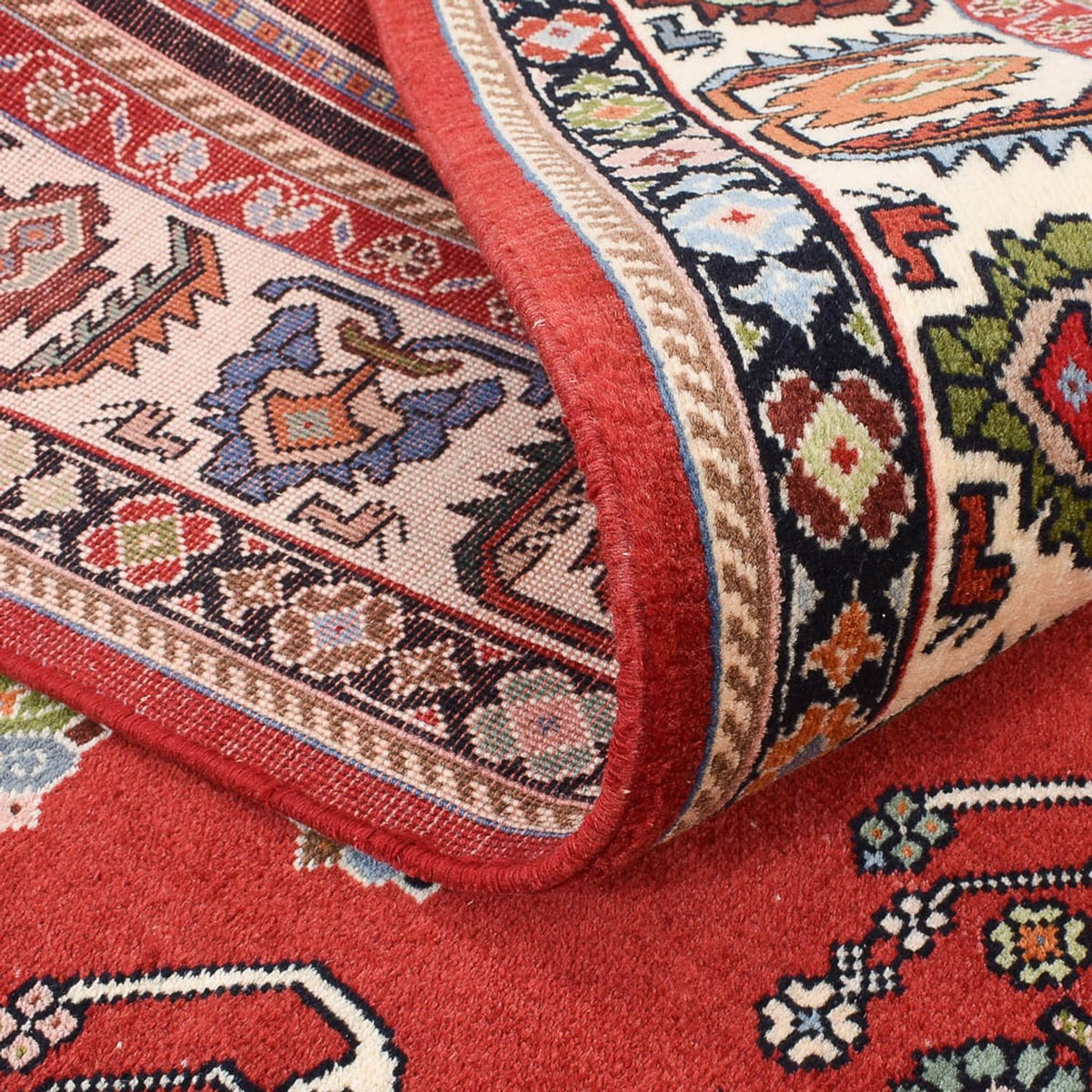 Dywan Gabbeh - Kashkuli perski - 203 x 124 cm - czerwony