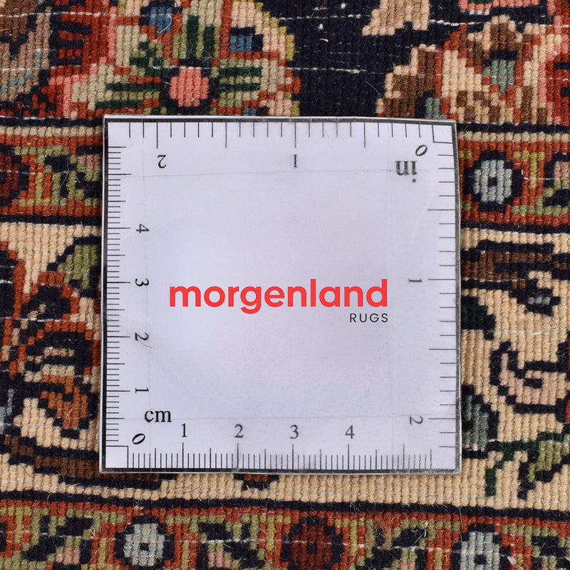 Biegacz Dywan perski - Bijar - 242 x 72 cm - ciemnoniebieski