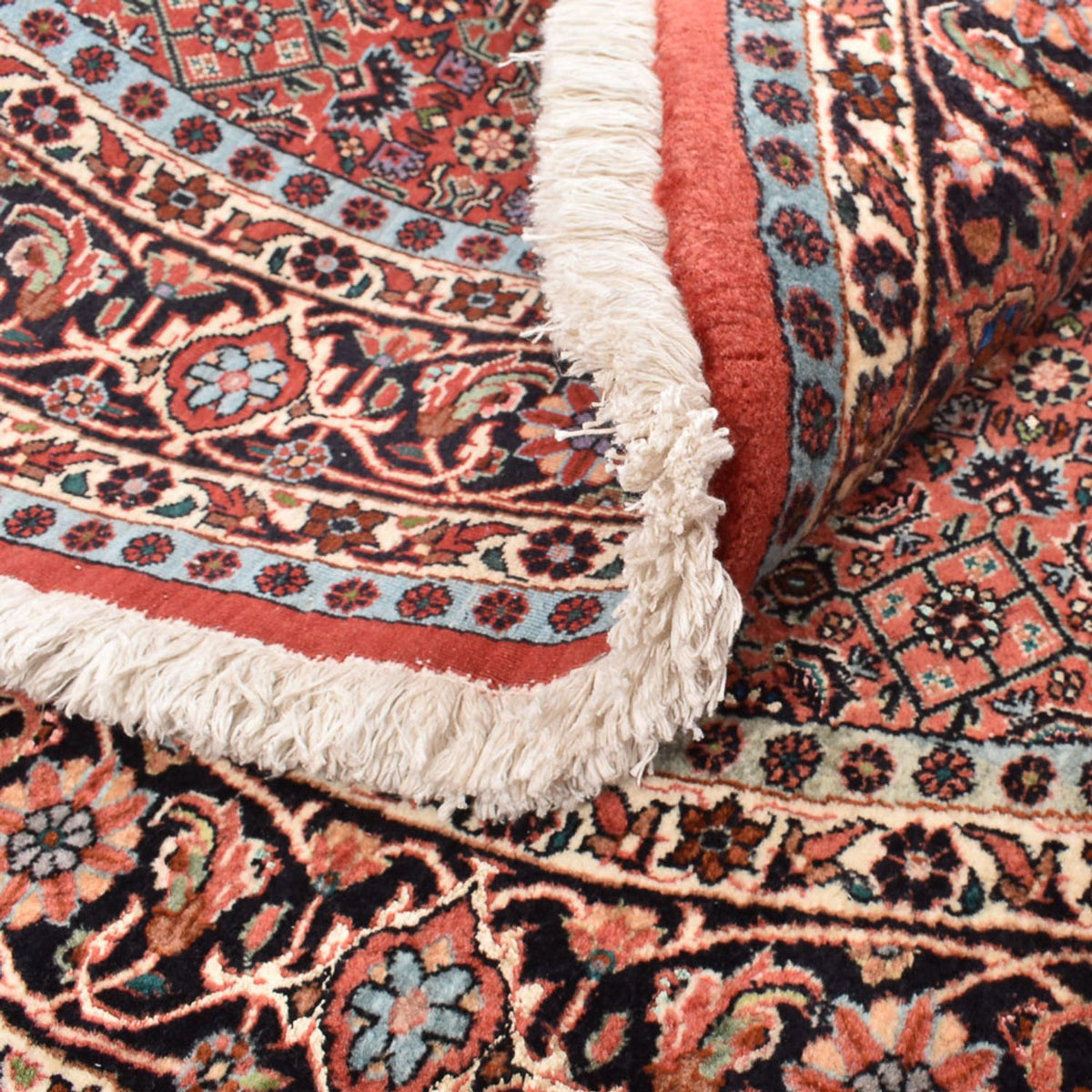 Dywan perski - Bijar okrągły  - 150 x 150 cm - jasna czerwień