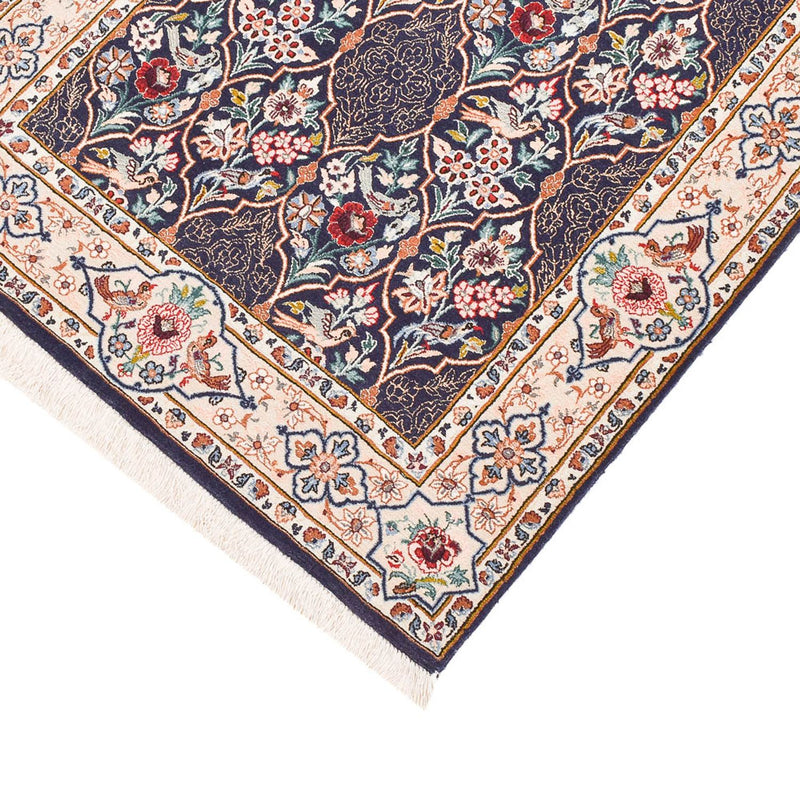 Biegacz Perski dywan - Ghom - Królewski - 300 x 80 cm - ciemnoniebieski