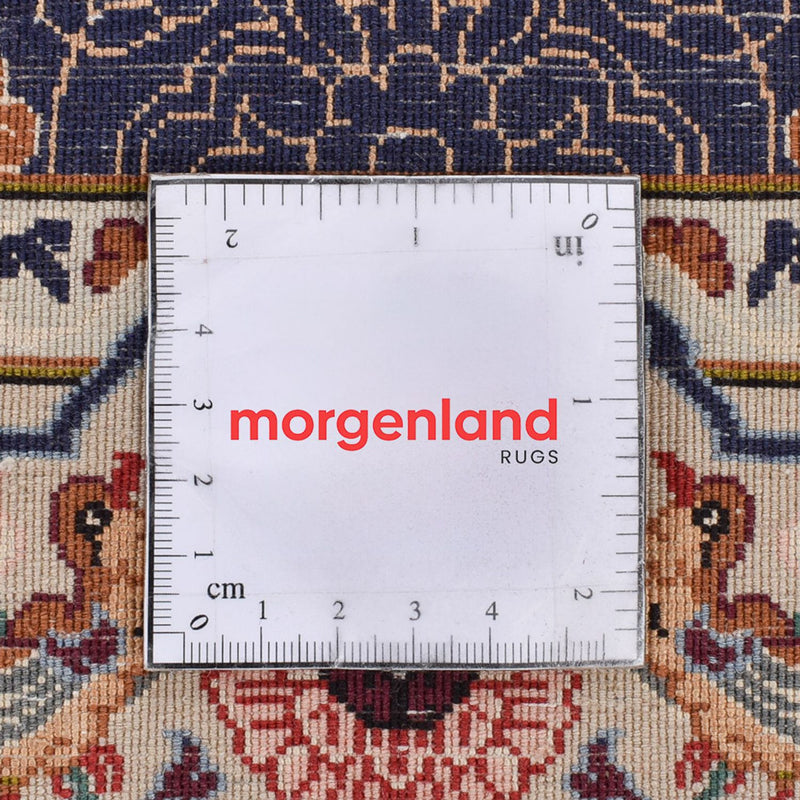 Biegacz Perski dywan - Ghom - Królewski - 300 x 80 cm - ciemnoniebieski