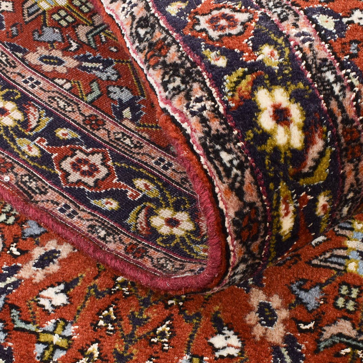 Biegacz Dywan perski - Bijar - 200 x 80 cm - rdza