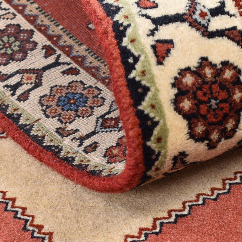 Biegacz Dywan Gabbeh - Kashkuli perski - 162 x 65 cm - jasna czerwień