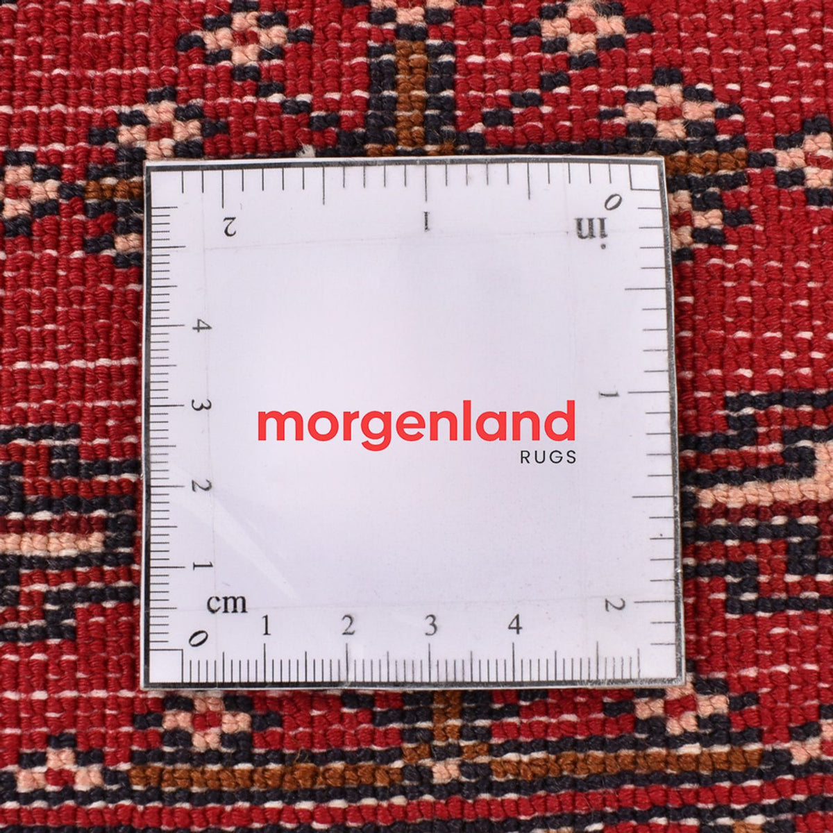 Dywan turkmeński - 138 x 110 cm - czerwony