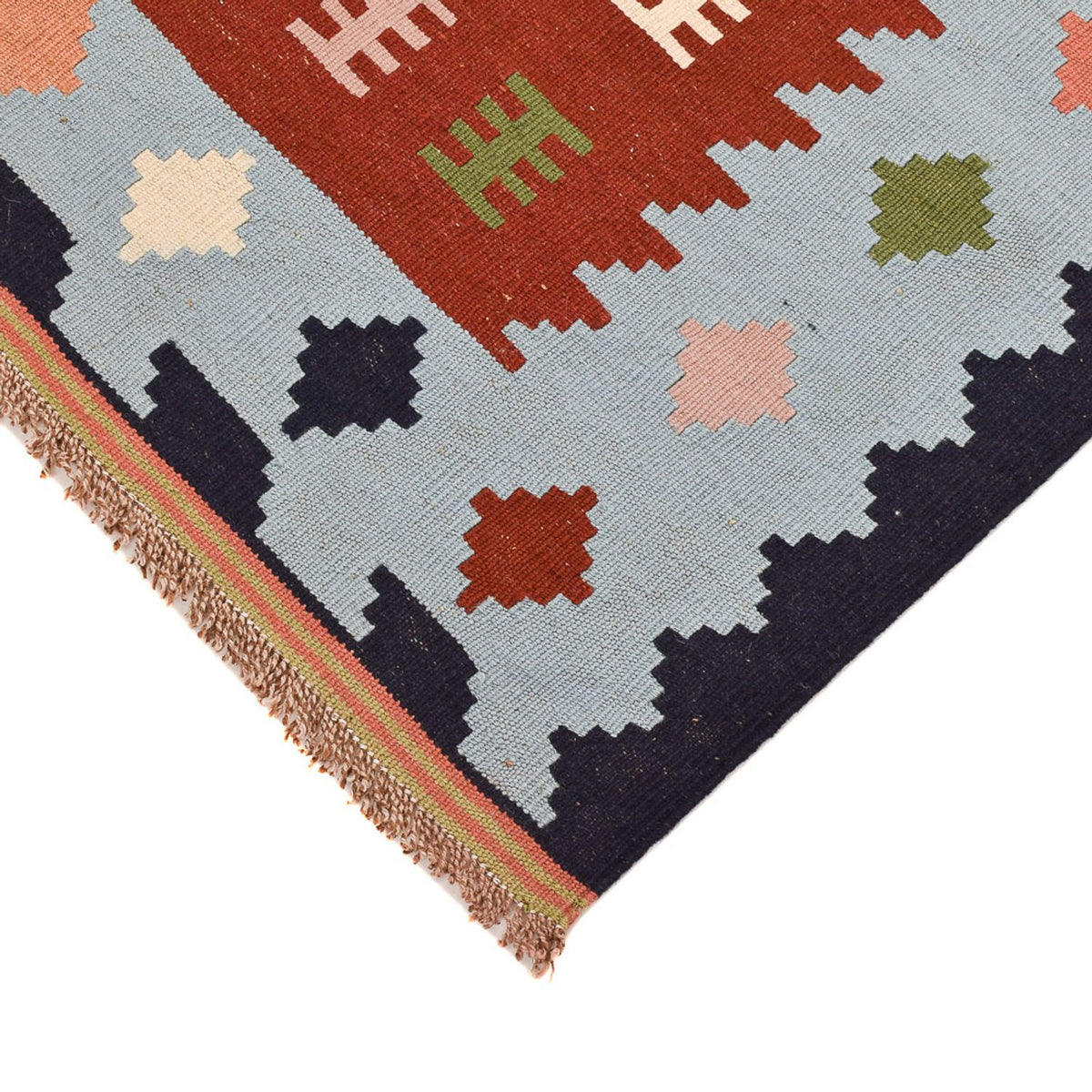 Dywan Kelim - Orientalny - 145 x 100 cm - wielokolorowy