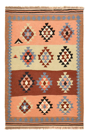 Dywan Kelim - Orientalny - 150 x 100 cm - wielokolorowy