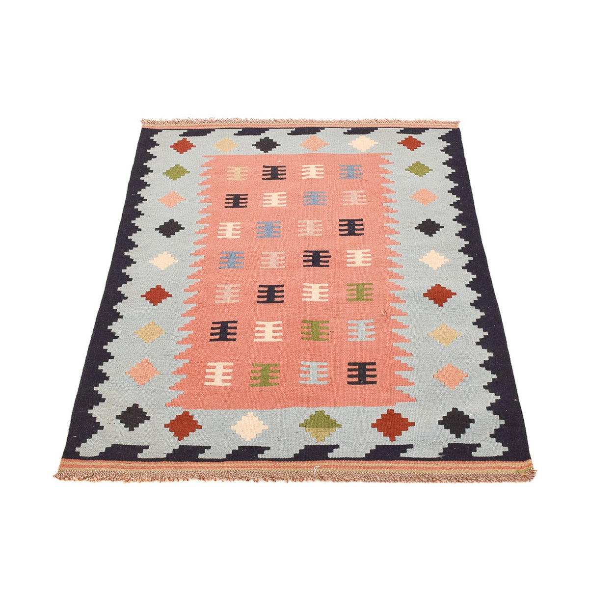 Dywan Kelim - Orientalny - 143 x 100 cm - wielokolorowy