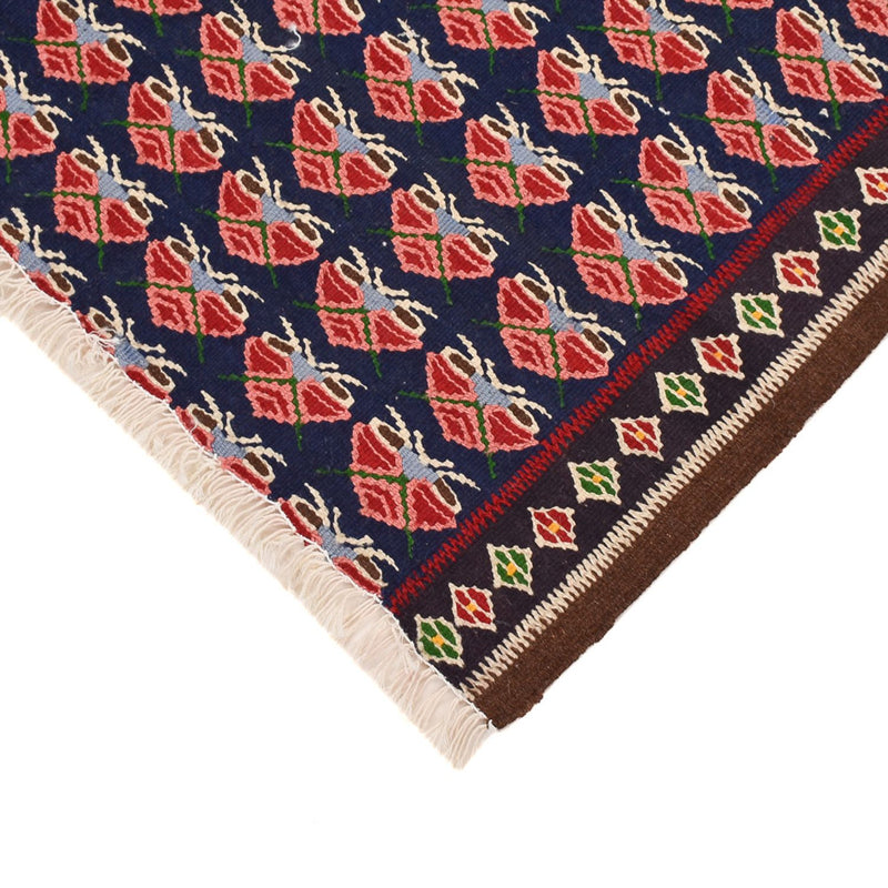 Dywan Kelim - Orientalny kwadratowy  - 66 x 66 cm - wielokolorowy