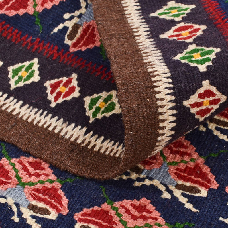 Dywan Kelim - Orientalny kwadratowy  - 66 x 66 cm - wielokolorowy