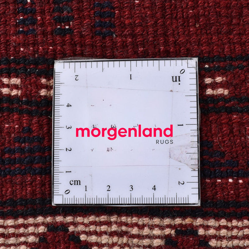 Perski dywan - Nomadyczny - 260 x 217 cm - bordowa czerwień