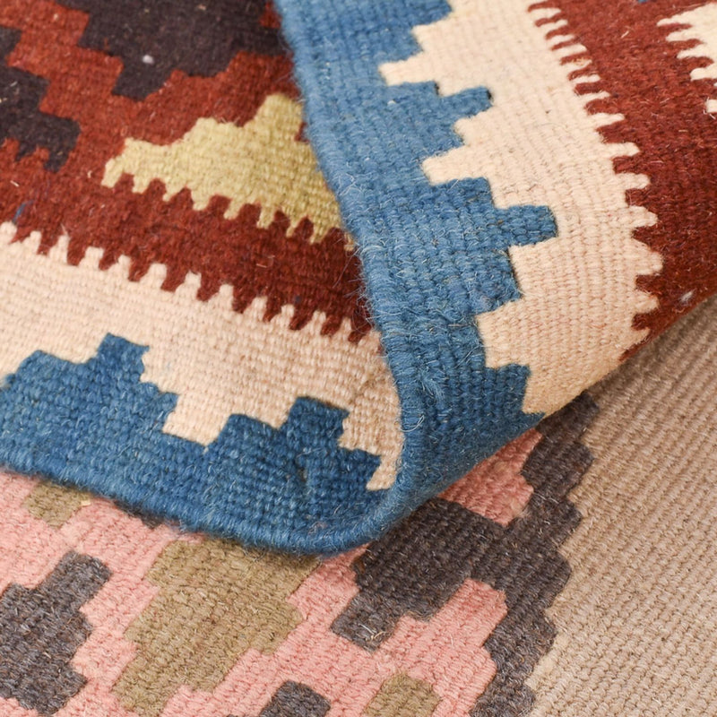 Dywan Kelim - Orientalny - 146 x 103 cm - wielokolorowy