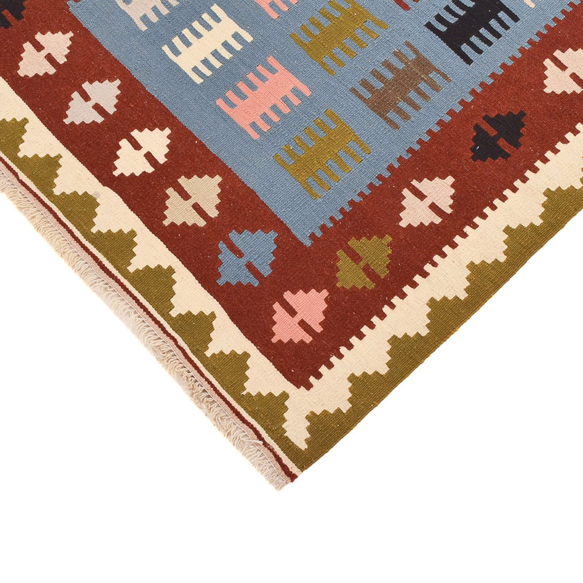 Dywan Kelim - Orientalny - 150 x 98 cm - wielokolorowy