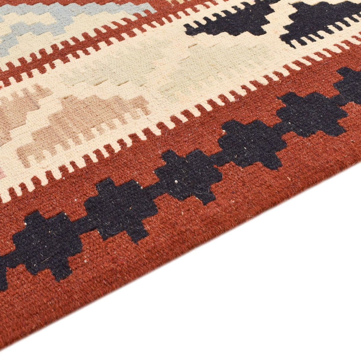 Dywan Kelim - Orientalny - 144 x 103 cm - wielokolorowy