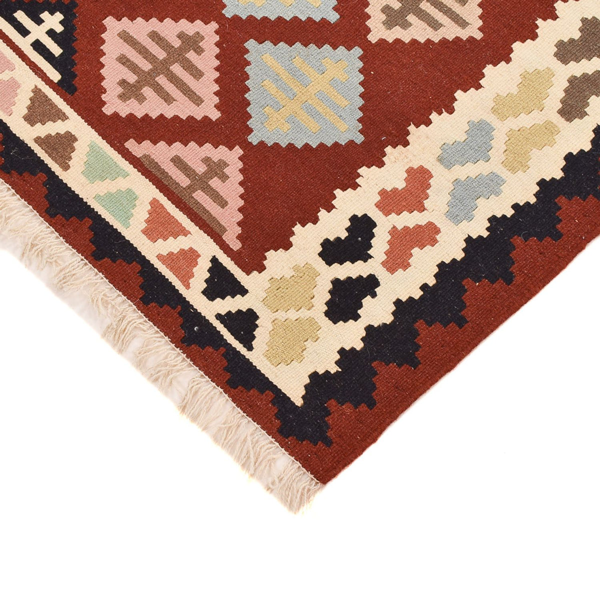 Dywan Kelim - Orientalny - 147 x 103 cm - wielokolorowy