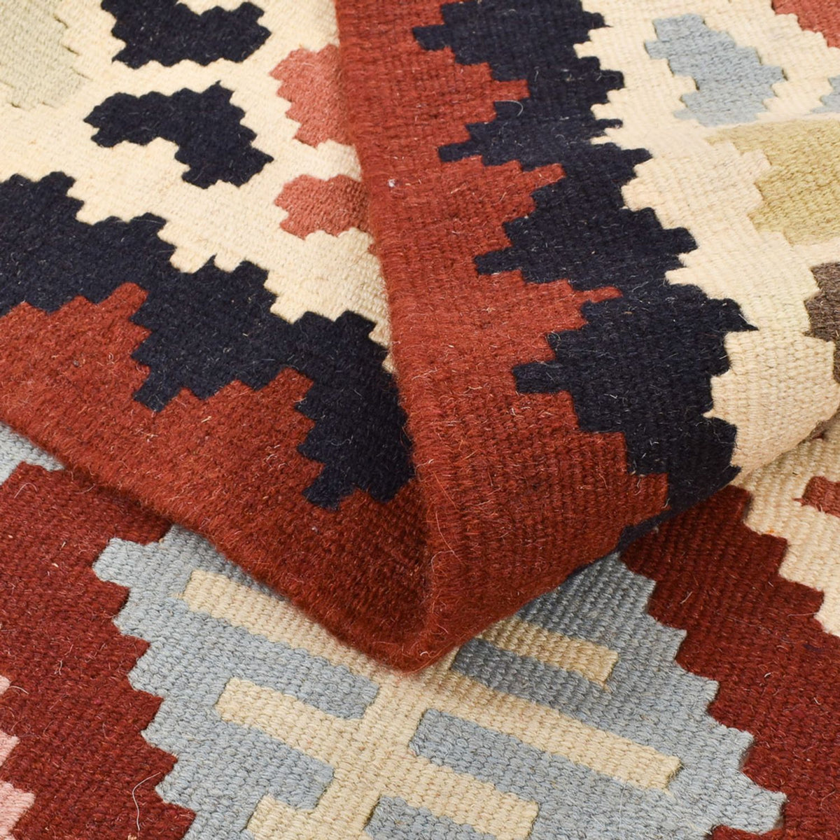 Dywan Kelim - Orientalny - 147 x 103 cm - wielokolorowy