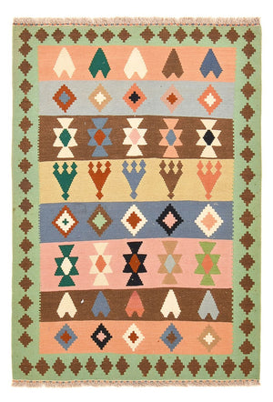 Dywan Kelim - Orientalny - 156 x 109 cm - wielokolorowy