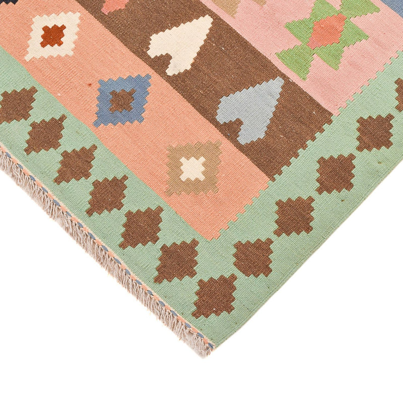 Dywan Kelim - Orientalny - 156 x 109 cm - wielokolorowy