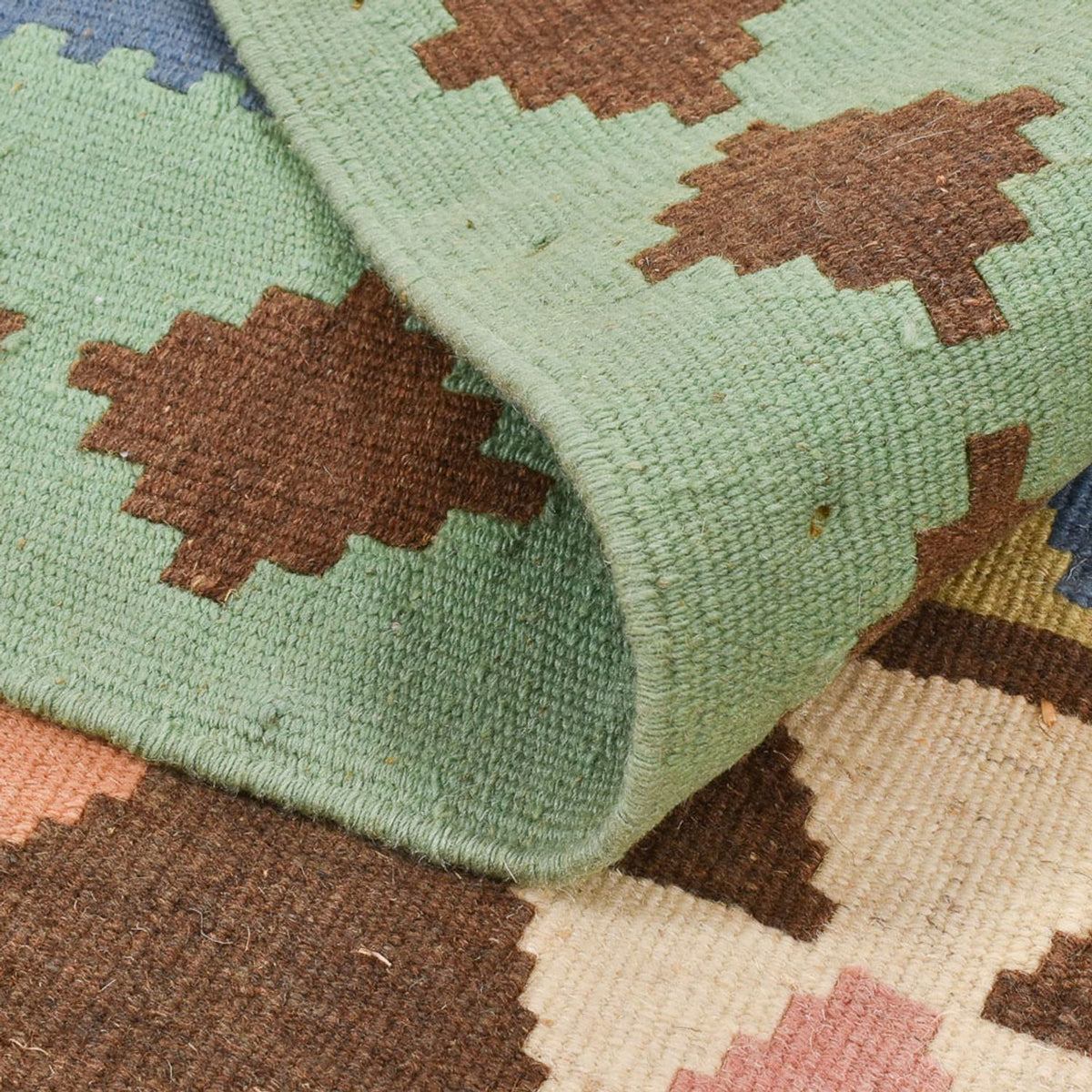 Dywan Kelim - Orientalny - 156 x 109 cm - wielokolorowy