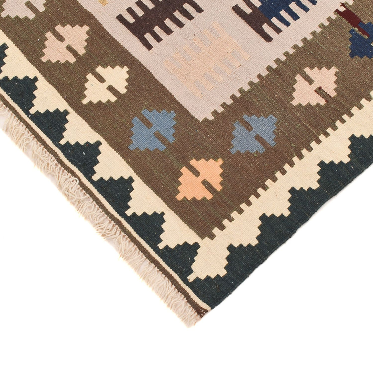 Dywan Kelim - Orientalny - 147 x 97 cm - wielokolorowy