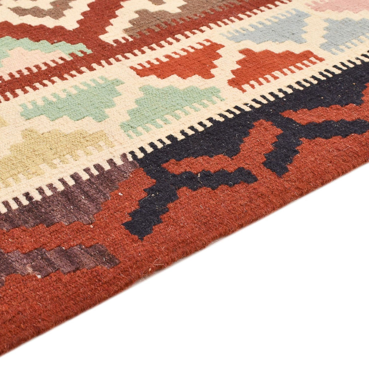 Dywan Kelim - Orientalny - 145 x 102 cm - wielokolorowy