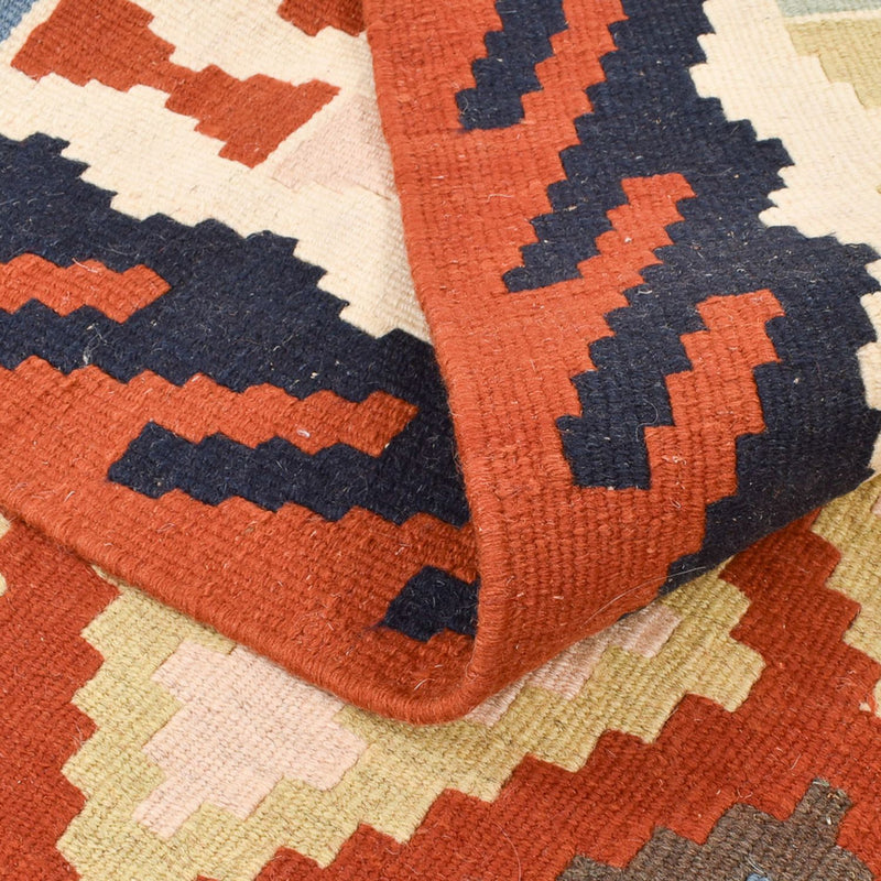 Dywan Kelim - Orientalny - 141 x 100 cm - wielokolorowy