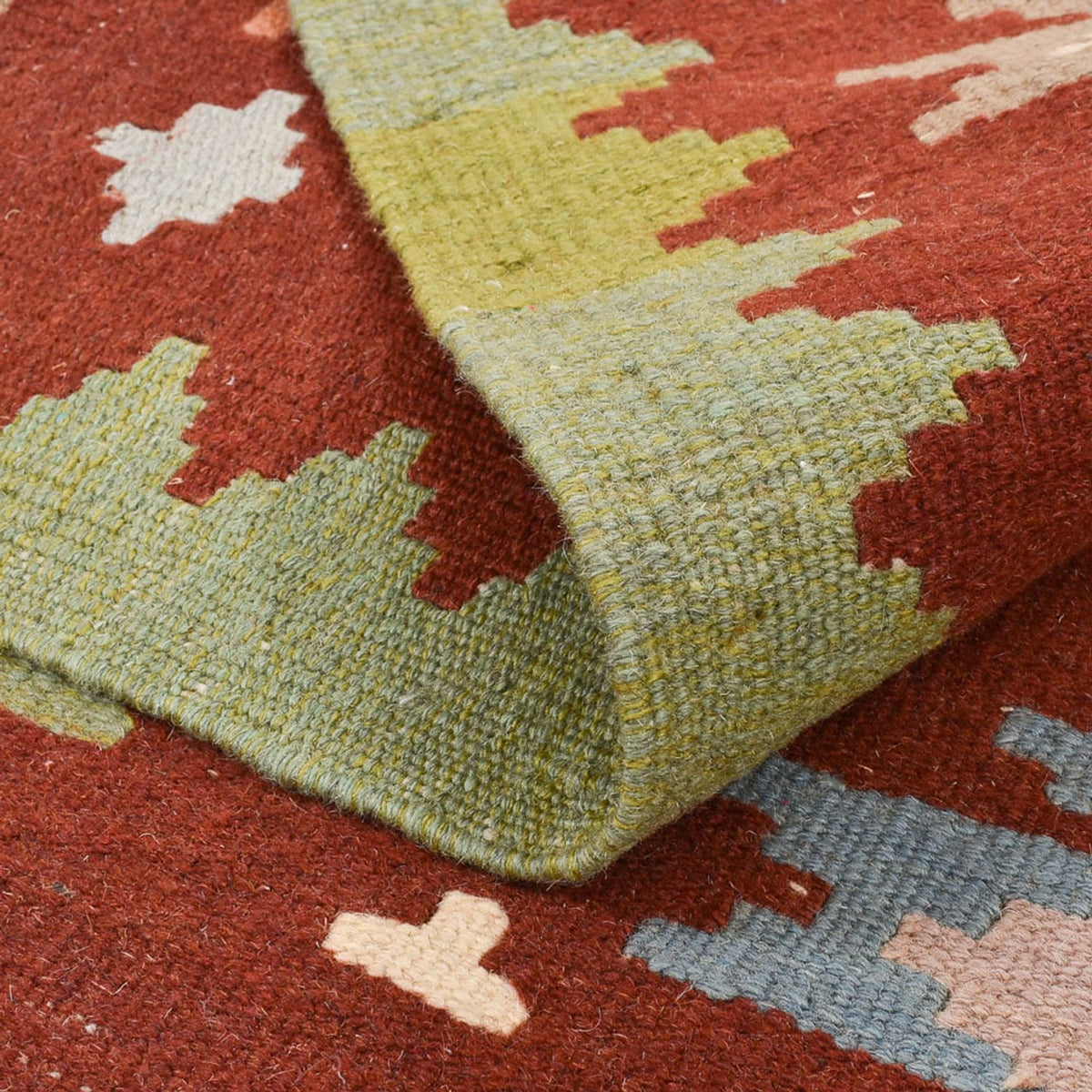 Dywan Kelim - Orientalny - 132 x 97 cm - wielokolorowy