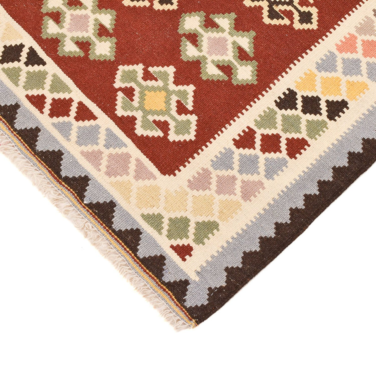 Dywan Kelim - Orientalny - 145 x 106 cm - wielokolorowy