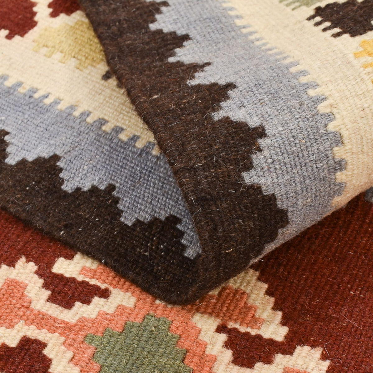 Dywan Kelim - Orientalny - 145 x 106 cm - wielokolorowy