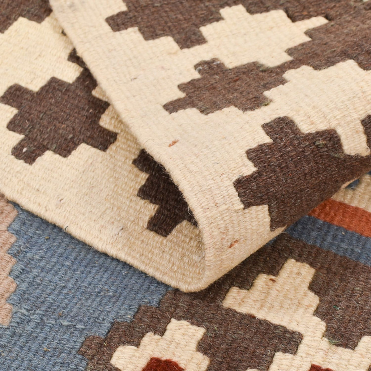 Dywan Kelim - Orientalny - 146 x 98 cm - wielokolorowy