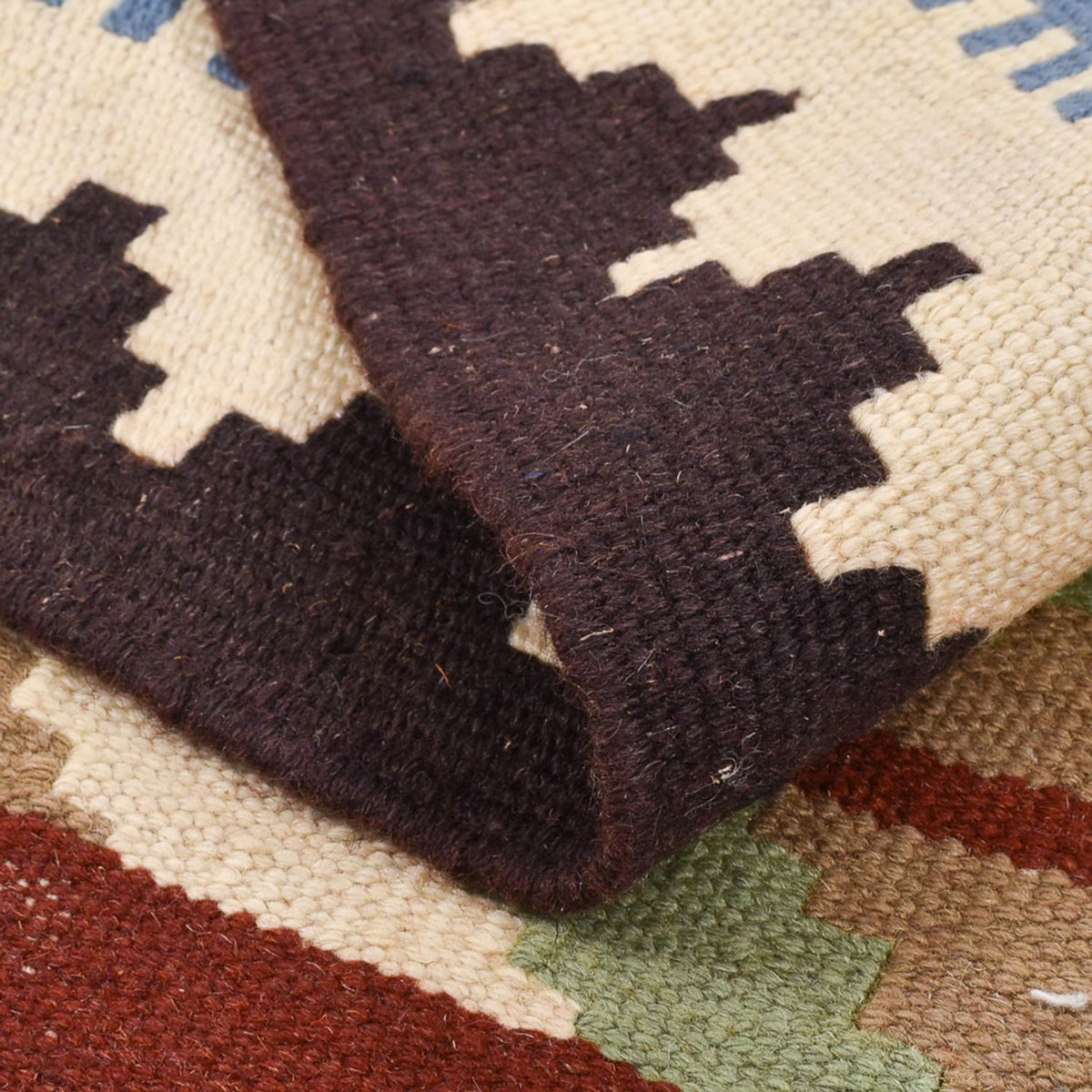 Dywan Kelim - Orientalny - 142 x 104 cm - wielokolorowy