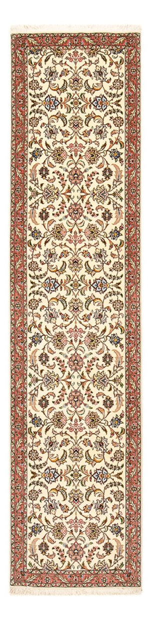 Biegacz Dywan perski - Tabriz - Premium - 302 x 72 cm - piaskowy