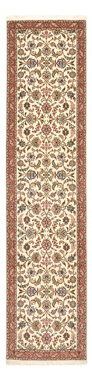 Biegacz Dywan perski - Tabriz - Premium - 302 x 72 cm - piaskowy