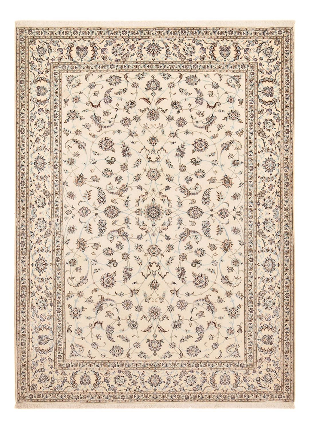 Dywan perski - Nain - Premium - 296 x 215 cm - kremowy