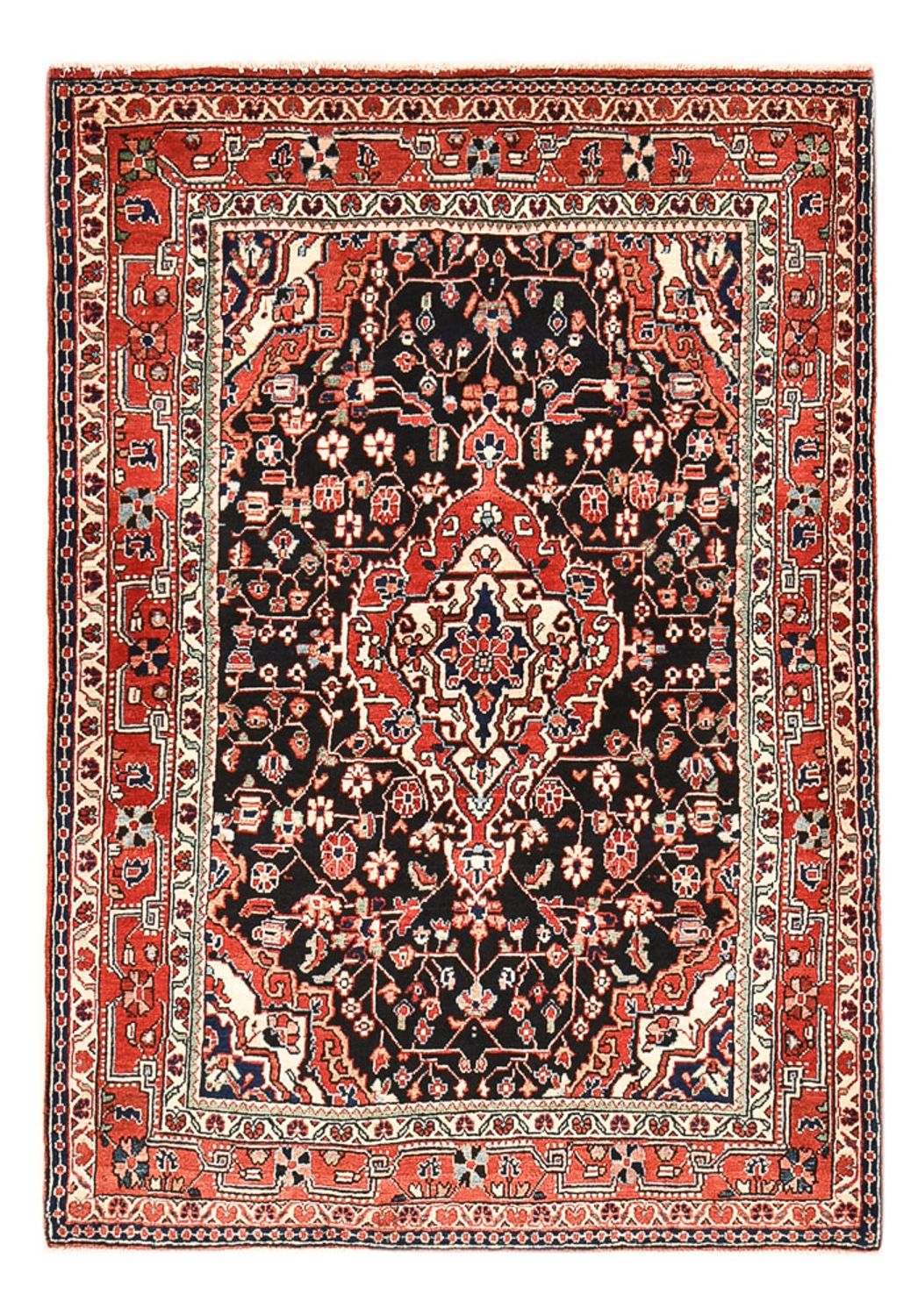 Perski dywan - Nomadyczny - 160 x 111 cm - ciemnoniebieski