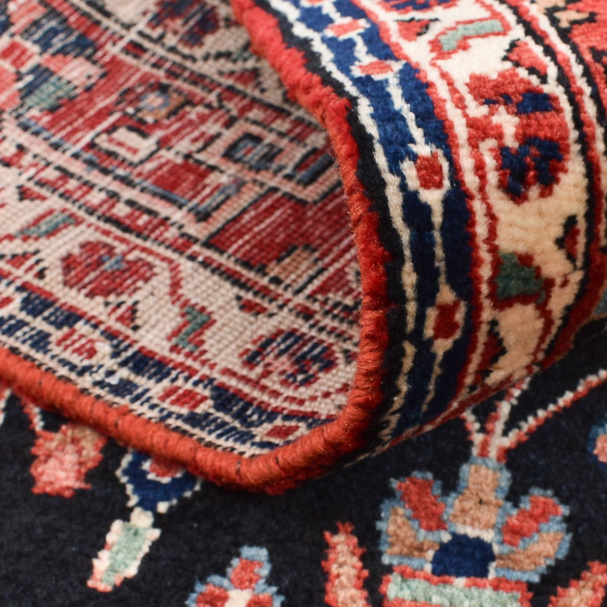 Perski dywan - Nomadyczny - 160 x 111 cm - ciemnoniebieski