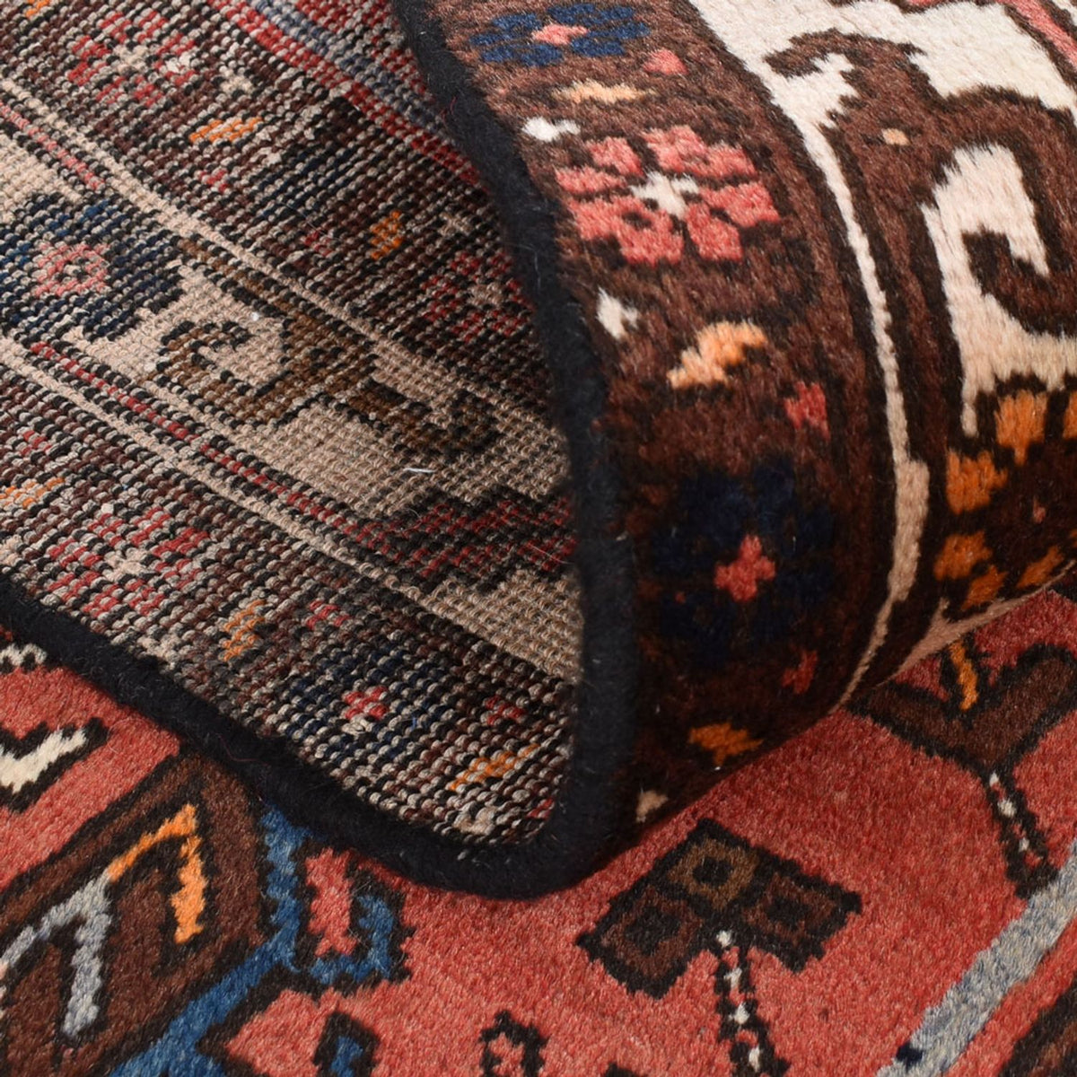 Biegacz Perski dywan - Nomadyczny - 452 x 98 cm - jasna czerwień