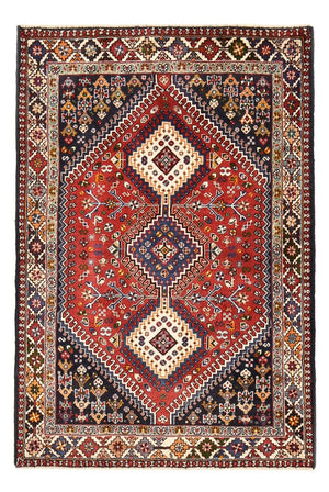 Perski dywan - Nomadyczny - 147 x 97 cm - czerwony