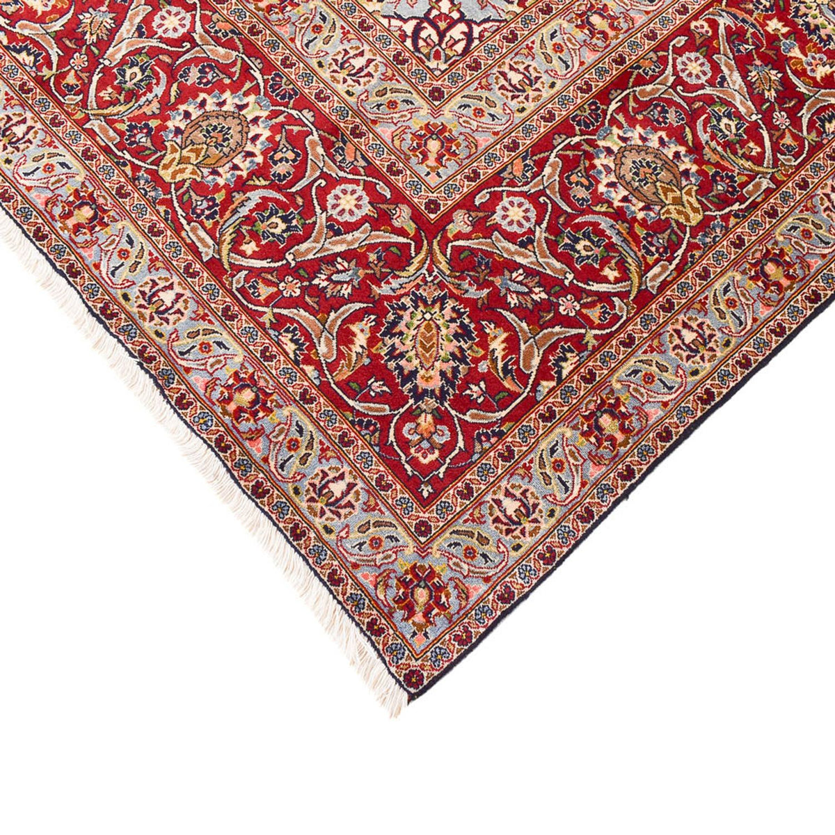 Dywan perski - Keshan - 389 x 302 cm - ciemnoniebieski