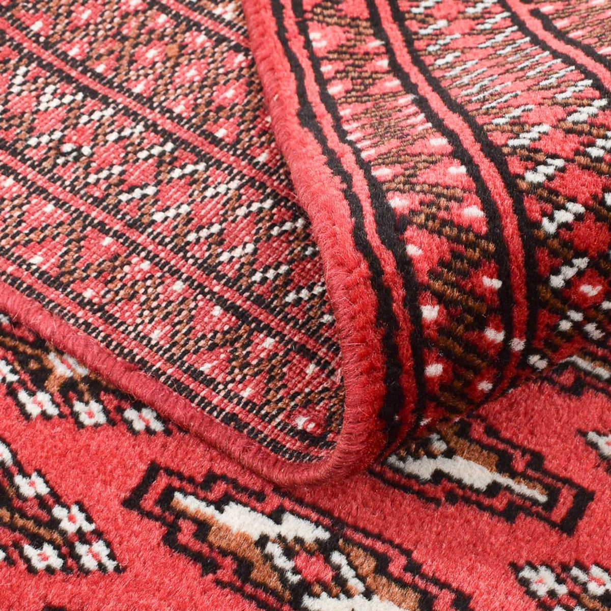 Dywan turkmeński - 135 x 94 cm - czerwony